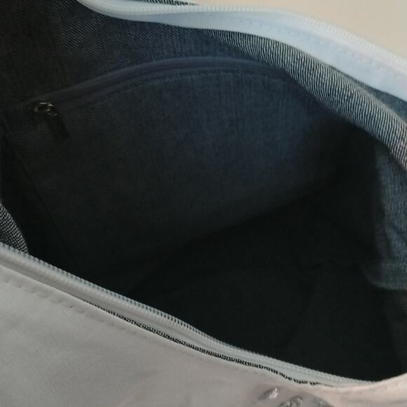 NWOT Handmade Basketball Orange/Black/White Embellished Crossbody Canvas Bag - Picture 8 of 8